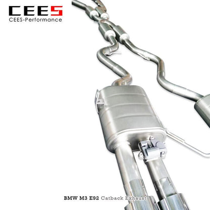 CEES Catback Exhaust For BMW M3 E92 4.0L 2007-2013 Stainless Steel Exhaust valve control  Automotive Performance Accessories