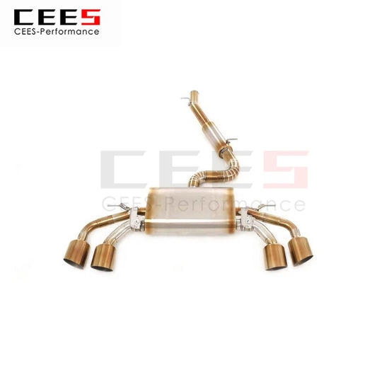 CEES Exhaust System For Volkswagen GOLF 8R GOLF8 Catback Valve Muffler Auto Modification Terminale Scarico Auto