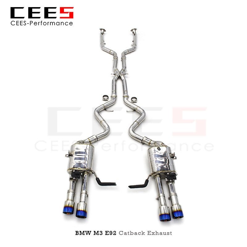 CEES Exhaust Pipes for BMW M3 E92 4.0L 2008-2013 Tuning Performance 304 Stainless Steel Valve Exhaust Muffler Car Exhaust System