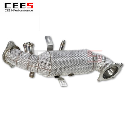 CEES Exhaust System For Alfa Romeo Headers With Catalyst Test Pipe Converter High Flow Catted Exhaust Downpipe