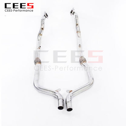 CEES Exhaust System For Dodge Challenger 3.6L Headers Without Catalyst No cat Downpipe Manifold Stainless Steel Car Accessories